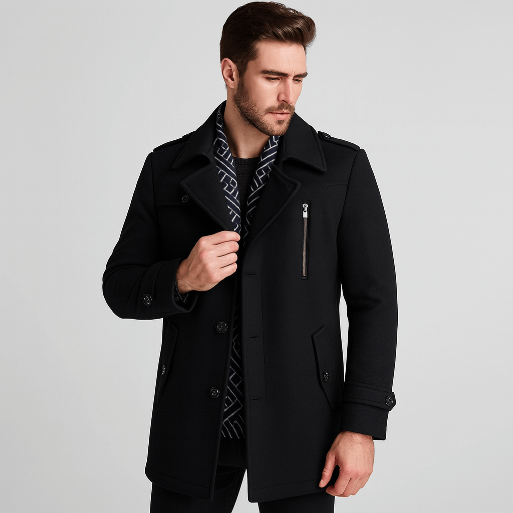 Soviska | Klasyczny płaszcz zimowy z skuteczną izolacją termiczną