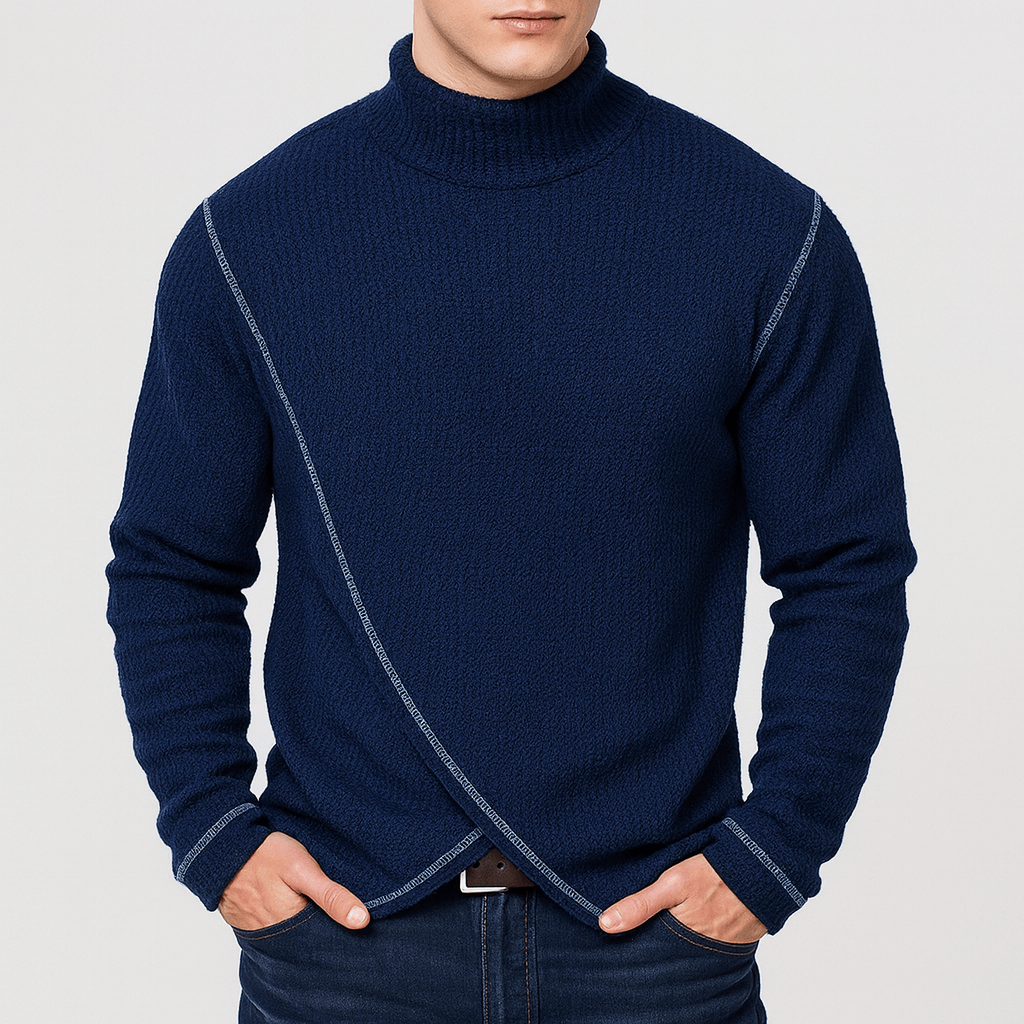 Soviska | Klasyczny pulower z golfem i długimi rękawami