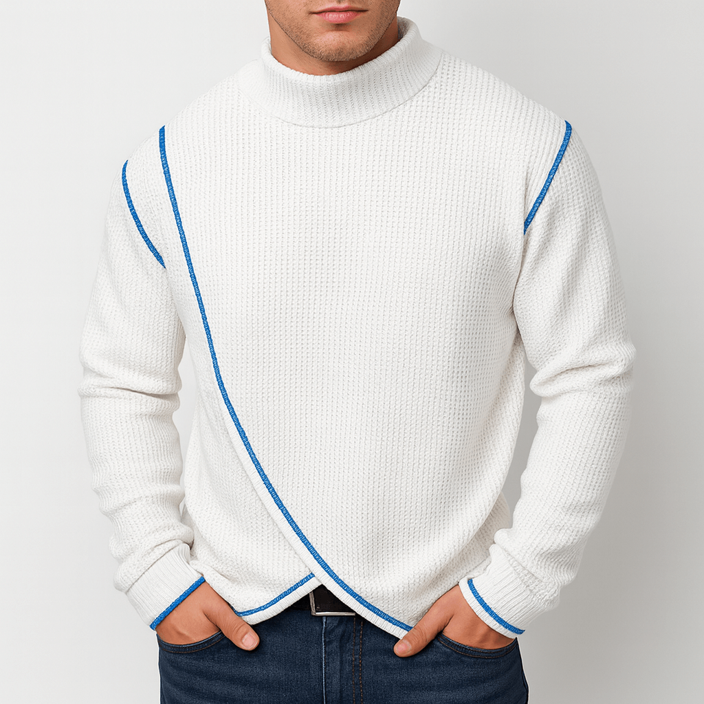 Soviska | Klasyczny pulower z golfem i długimi rękawami