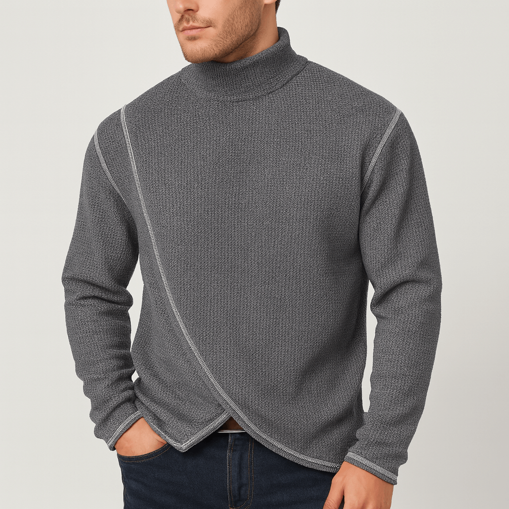 Soviska | Klasyczny pulower z golfem i długimi rękawami