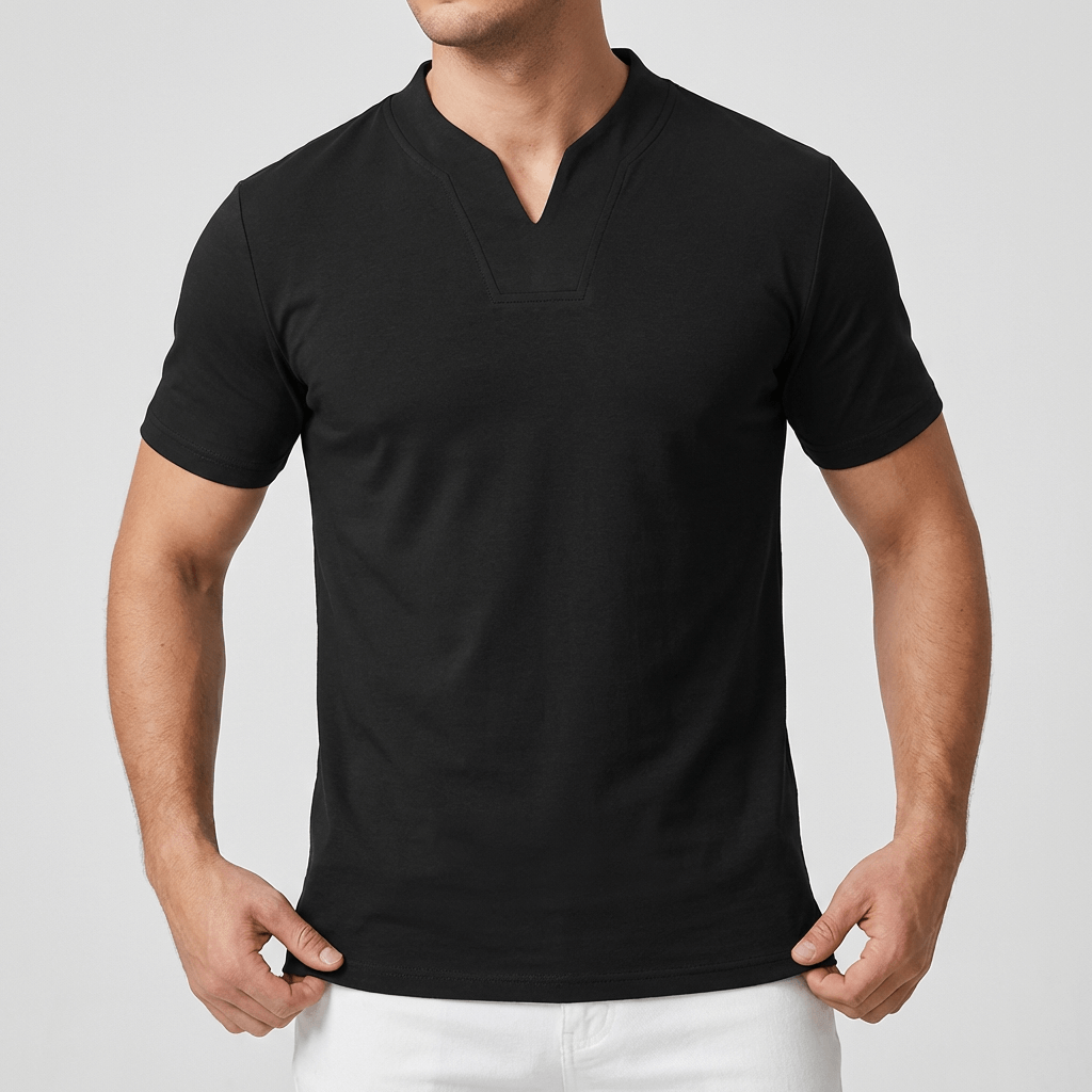 Soviska | Koszulka męska z dekoltem w serek