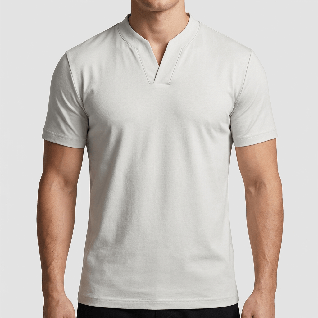 Soviska | Koszulka męska z dekoltem w serek