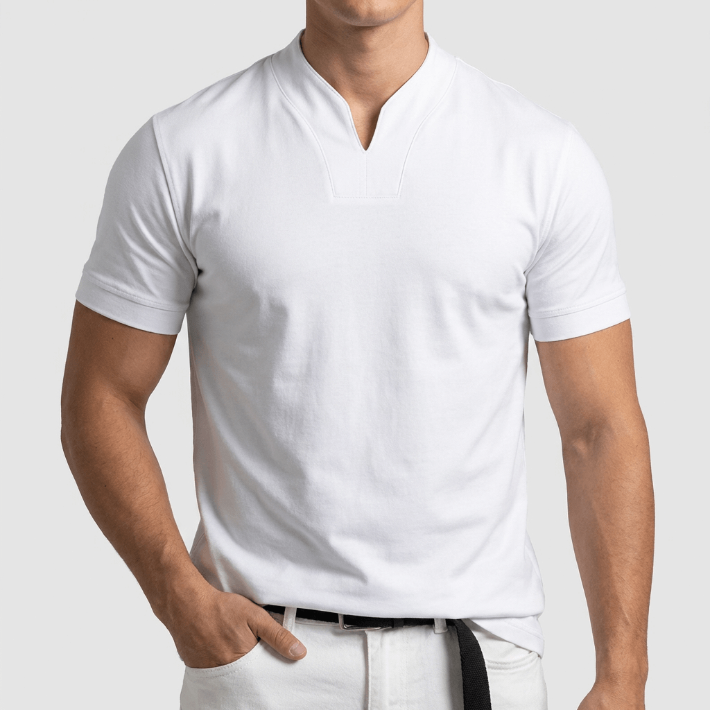 Soviska | Koszulka męska z dekoltem w serek