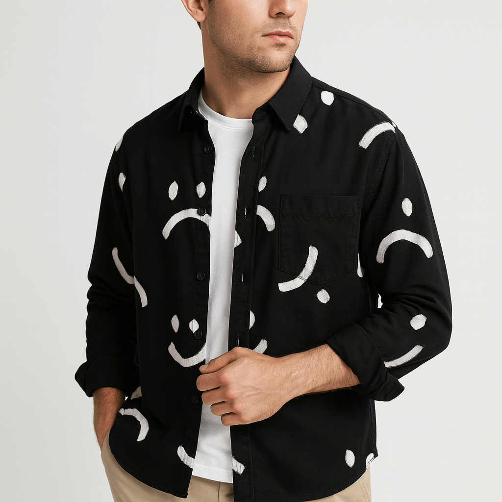 Soviska | Koszulka z długim rękawem o swobodnym kroju