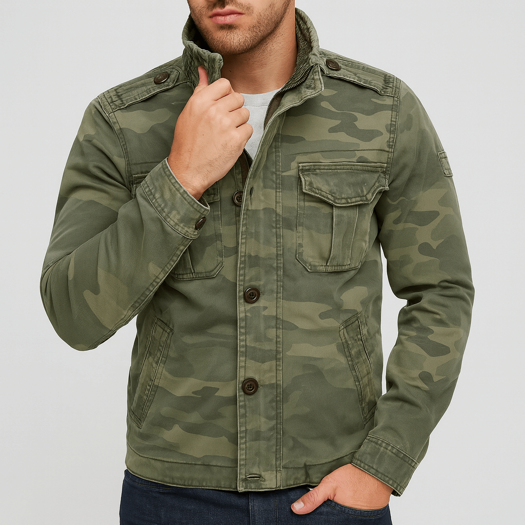 Soviska | Kurtka dżinsowa o luźnym kroju z wieloma kieszeniami