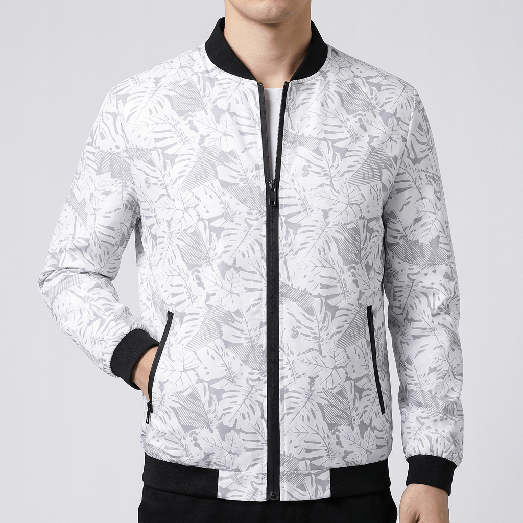 Soviska | Kurtka przejściowa męska – lekka bomberka z unikalnym nadrukiem