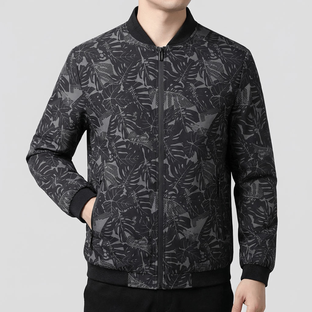 Soviska | Kurtka przejściowa męska – lekka bomberka z unikalnym nadrukiem