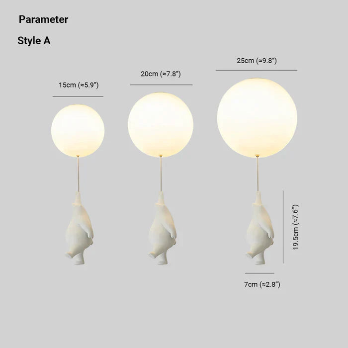 Soviska | Lampa sufitowa dziecięca LED – miś