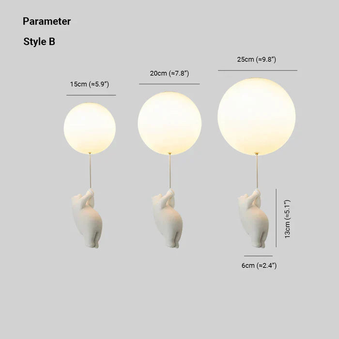 Soviska | Lampa sufitowa dziecięca LED – miś