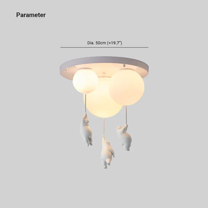 Soviska | Lampa sufitowa dziecięca LED – miś