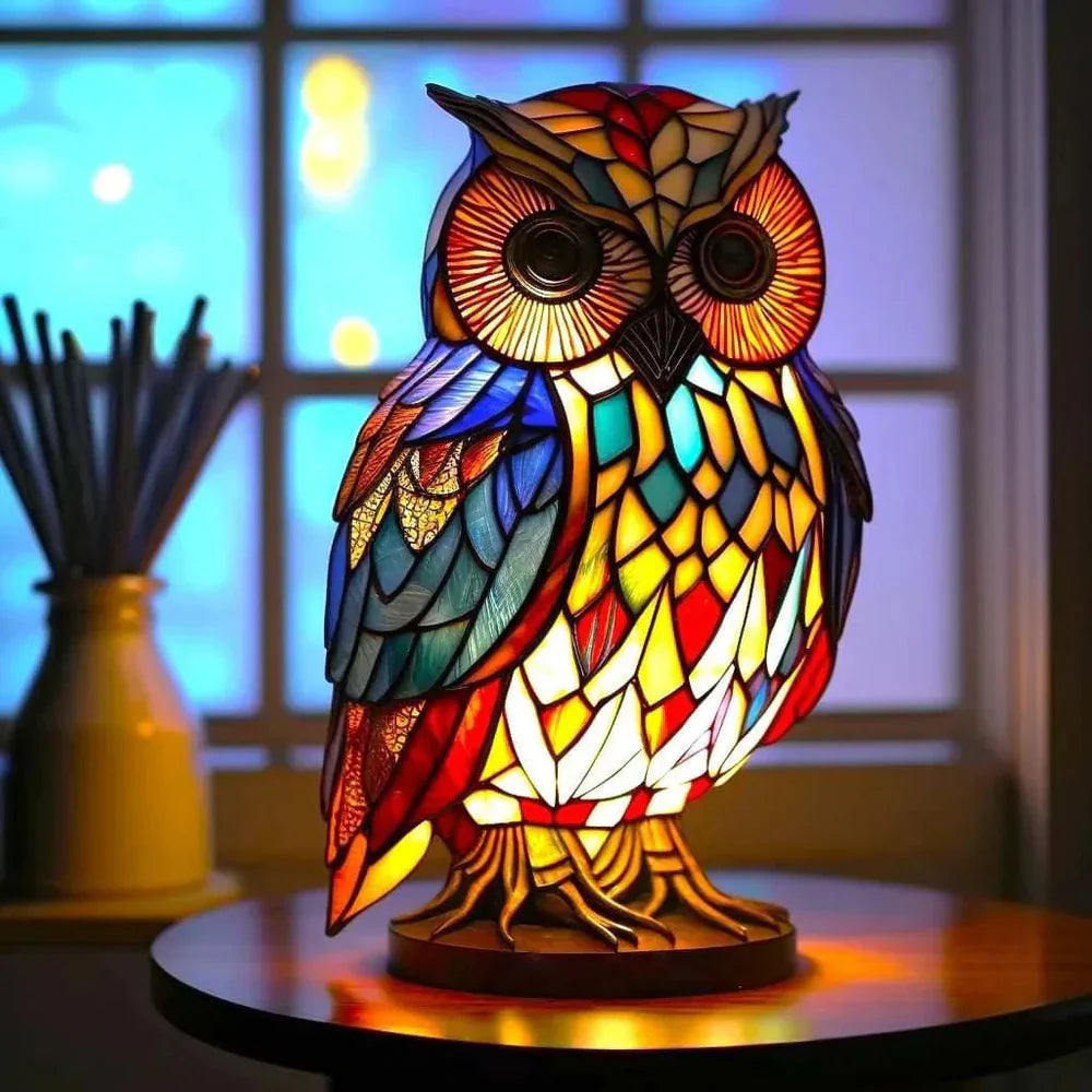 Soviska | Lampa witrażowa – zwierzęta