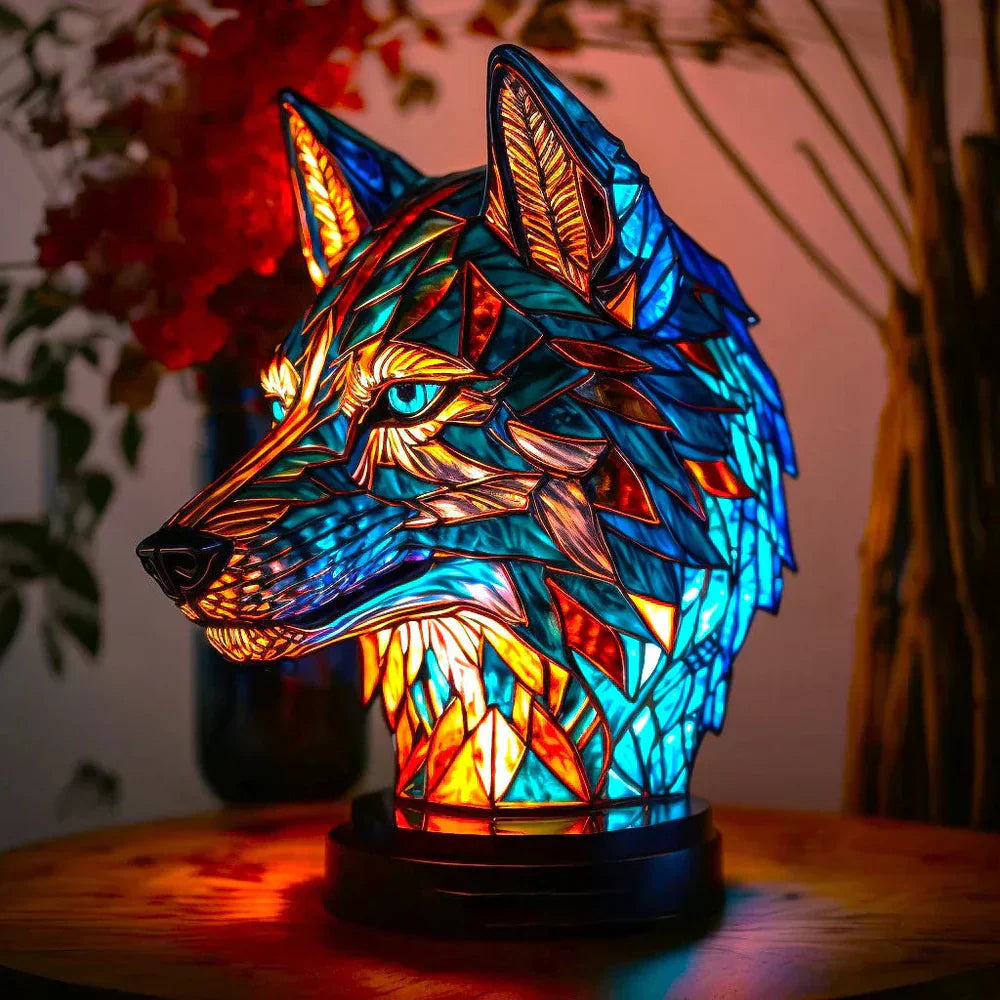 Soviska | Lampa witrażowa – zwierzęta