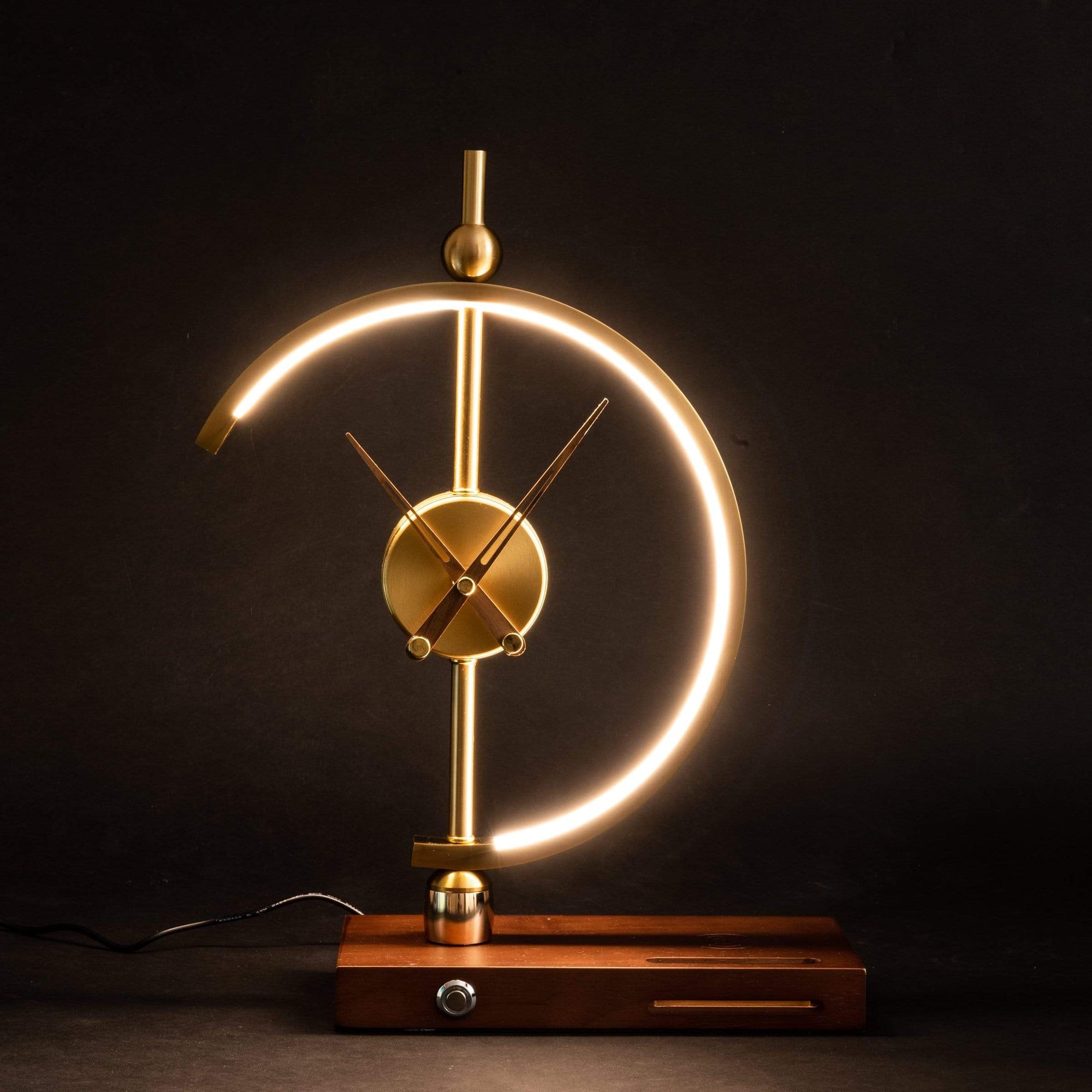 Soviska | Lampa z zegarem i ładowarką