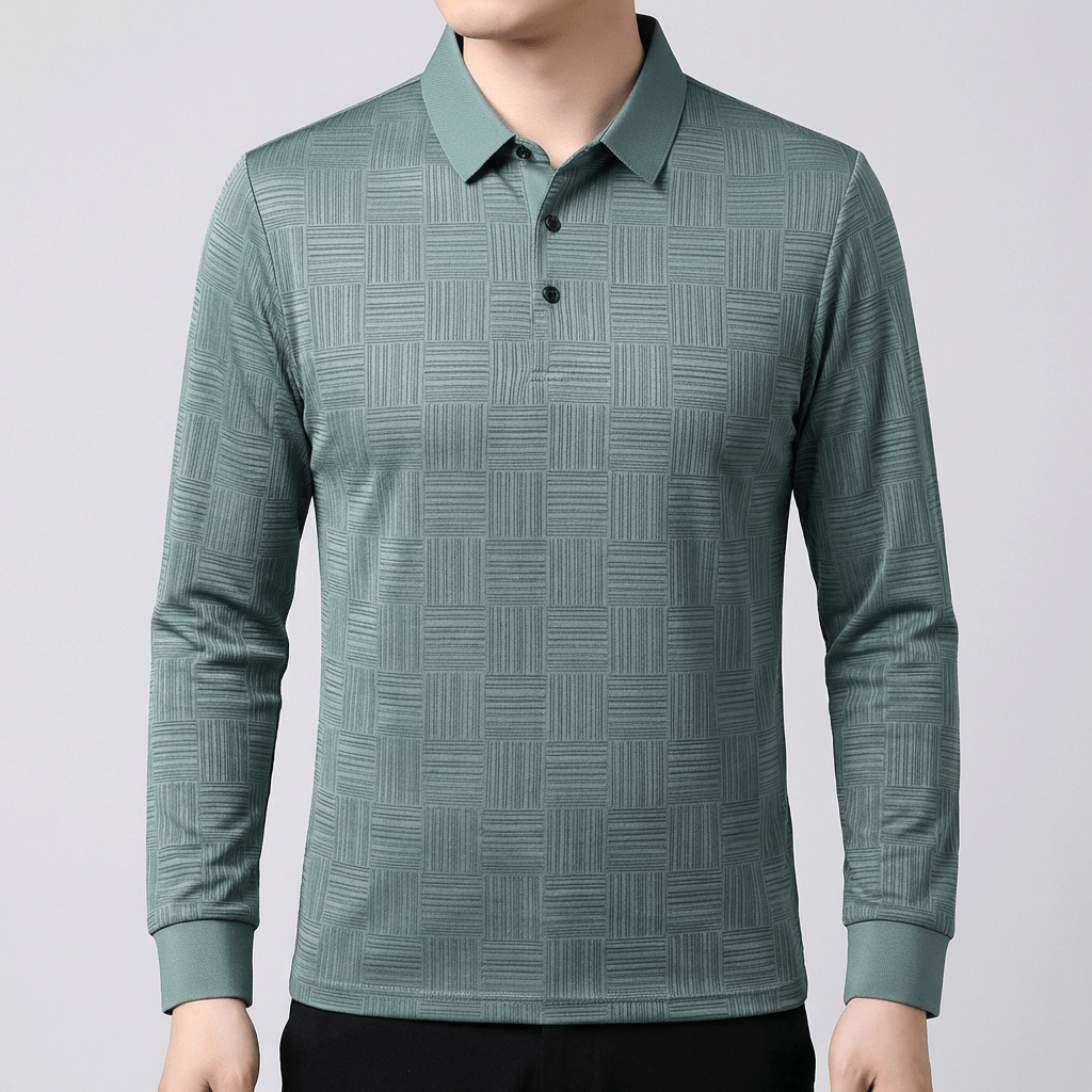 Soviska | Lekka koszulka polo z długim rękawem