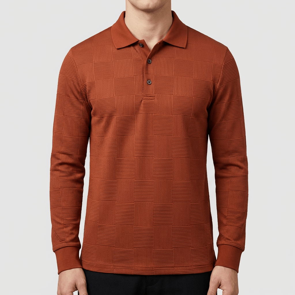 Soviska | Lekka koszulka polo z długim rękawem