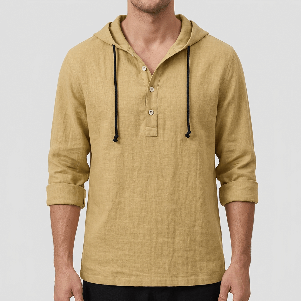 Soviska | Lniana koszula z kapturem