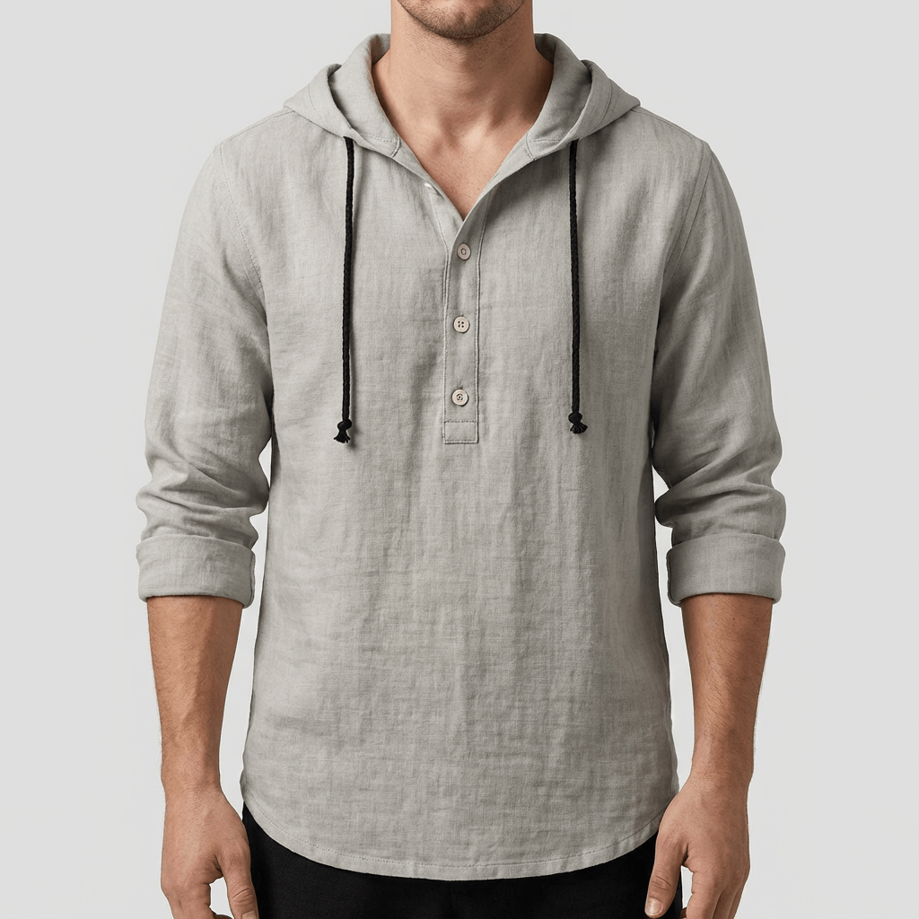 Soviska | Lniana koszula z kapturem
