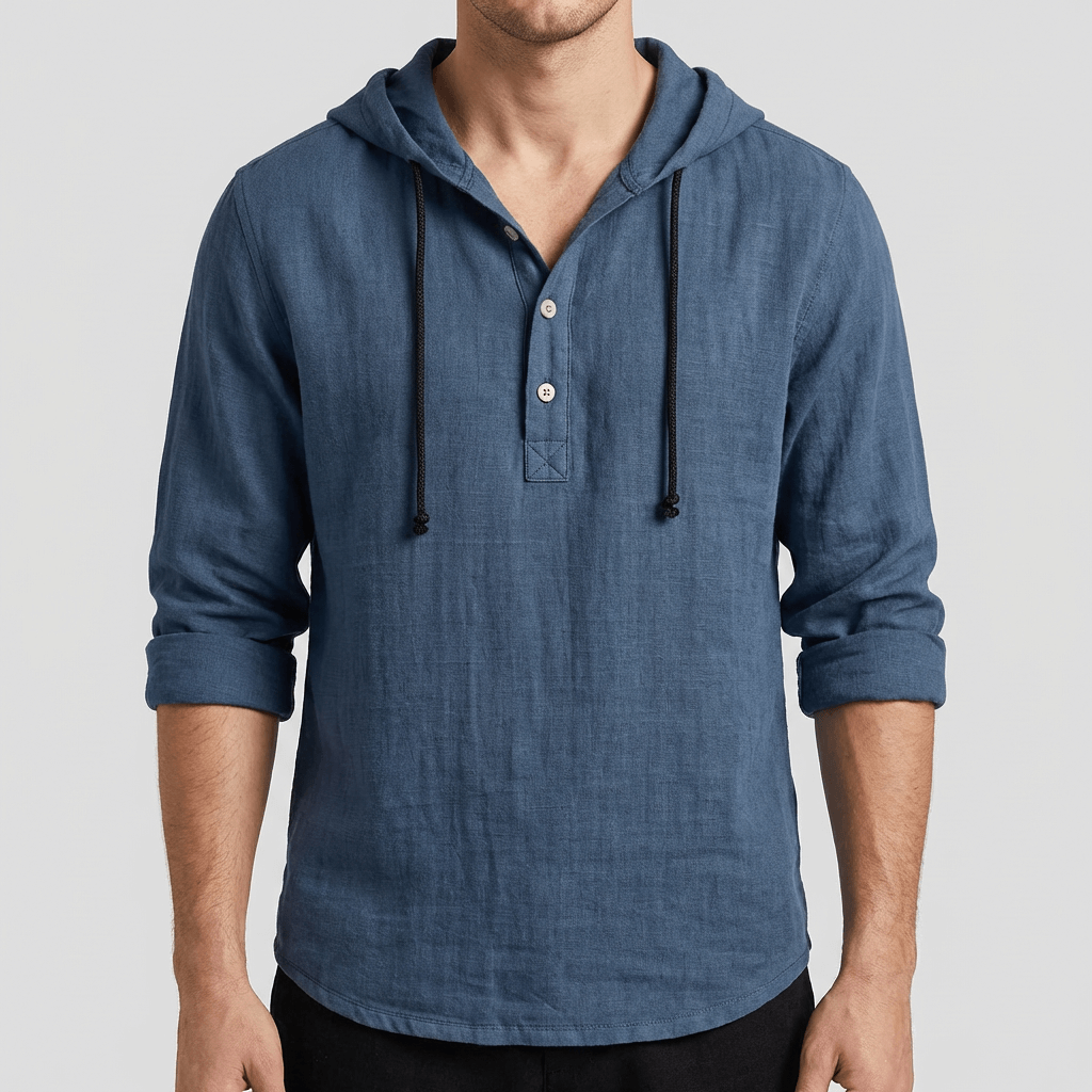 Soviska | Lniana koszula z kapturem