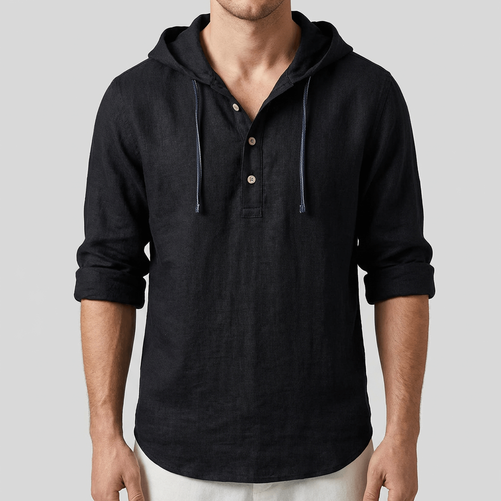 Soviska | Lniana koszula z kapturem