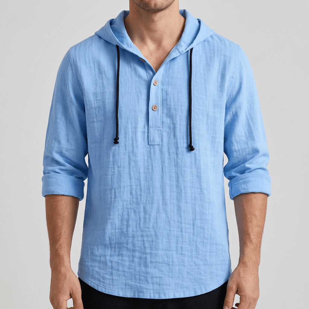 Soviska | Lniana koszula z kapturem