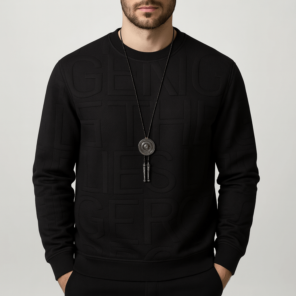 Soviska | Luźna bluza z okrągłym dekoltem z lekkiego poliestru