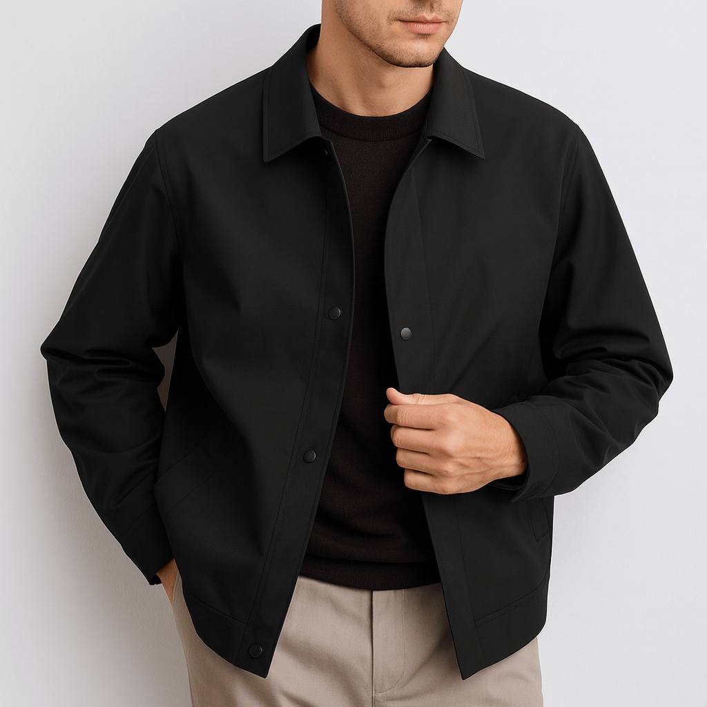 Soviska | Luźny płaszcz z kołnierzykiem