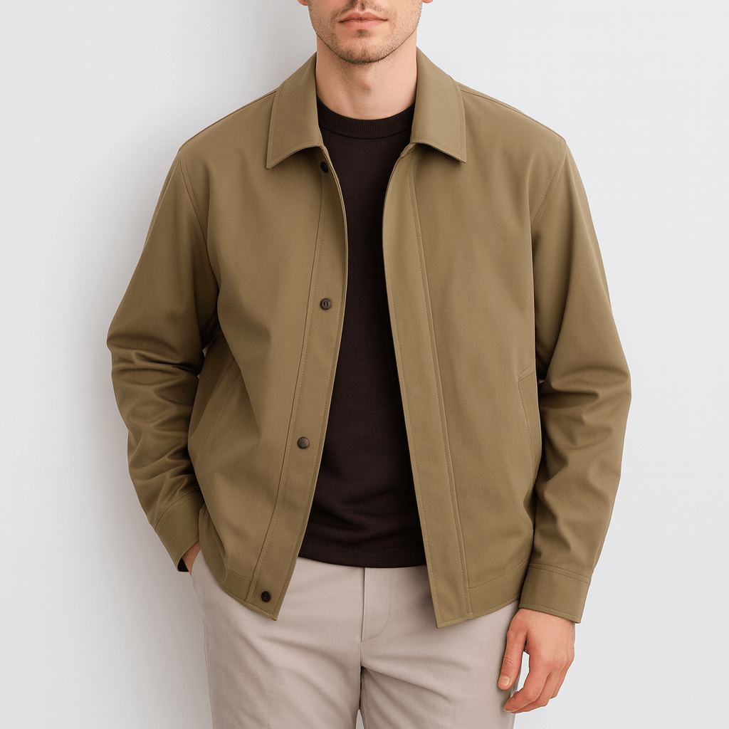 Soviska | Luźny płaszcz z kołnierzykiem