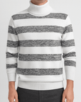 Soviska | Luźny sweter w paski z golfem