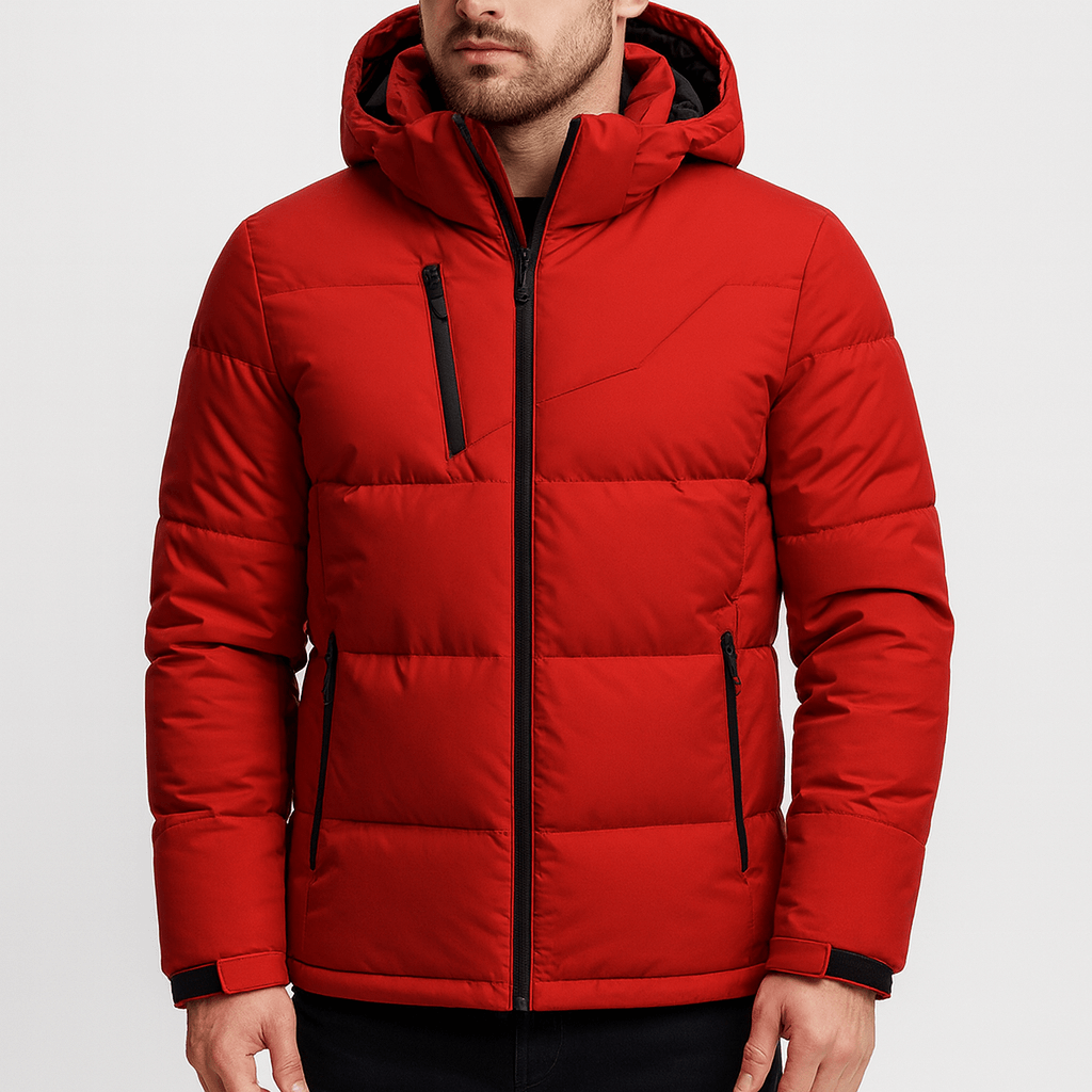 Soviska | Męska kurtka puchowa z kapturem