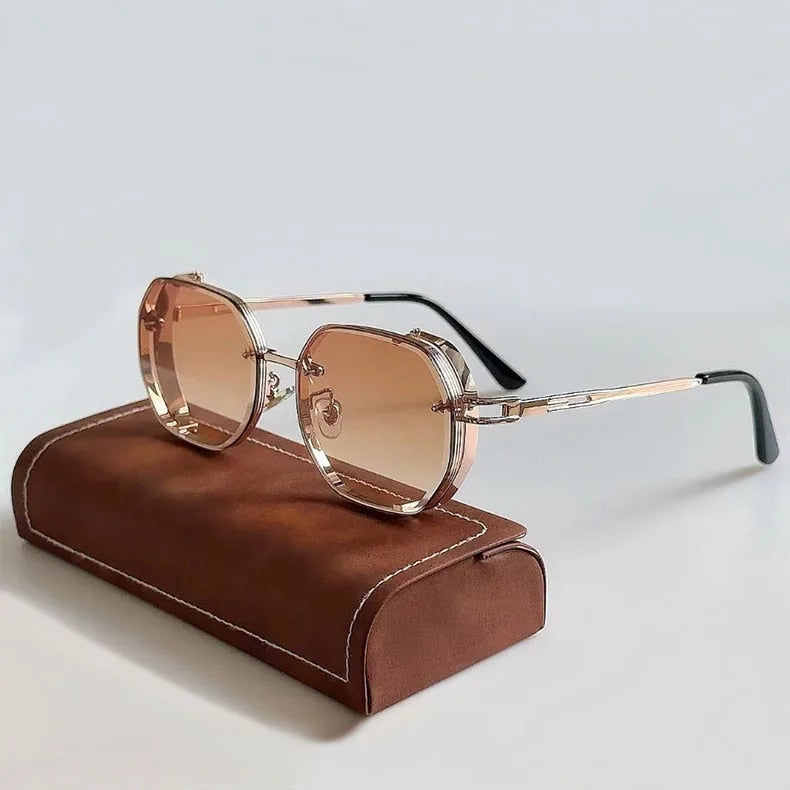 Soviska | Metalowe okulary przeciwsłoneczne w stylu retro