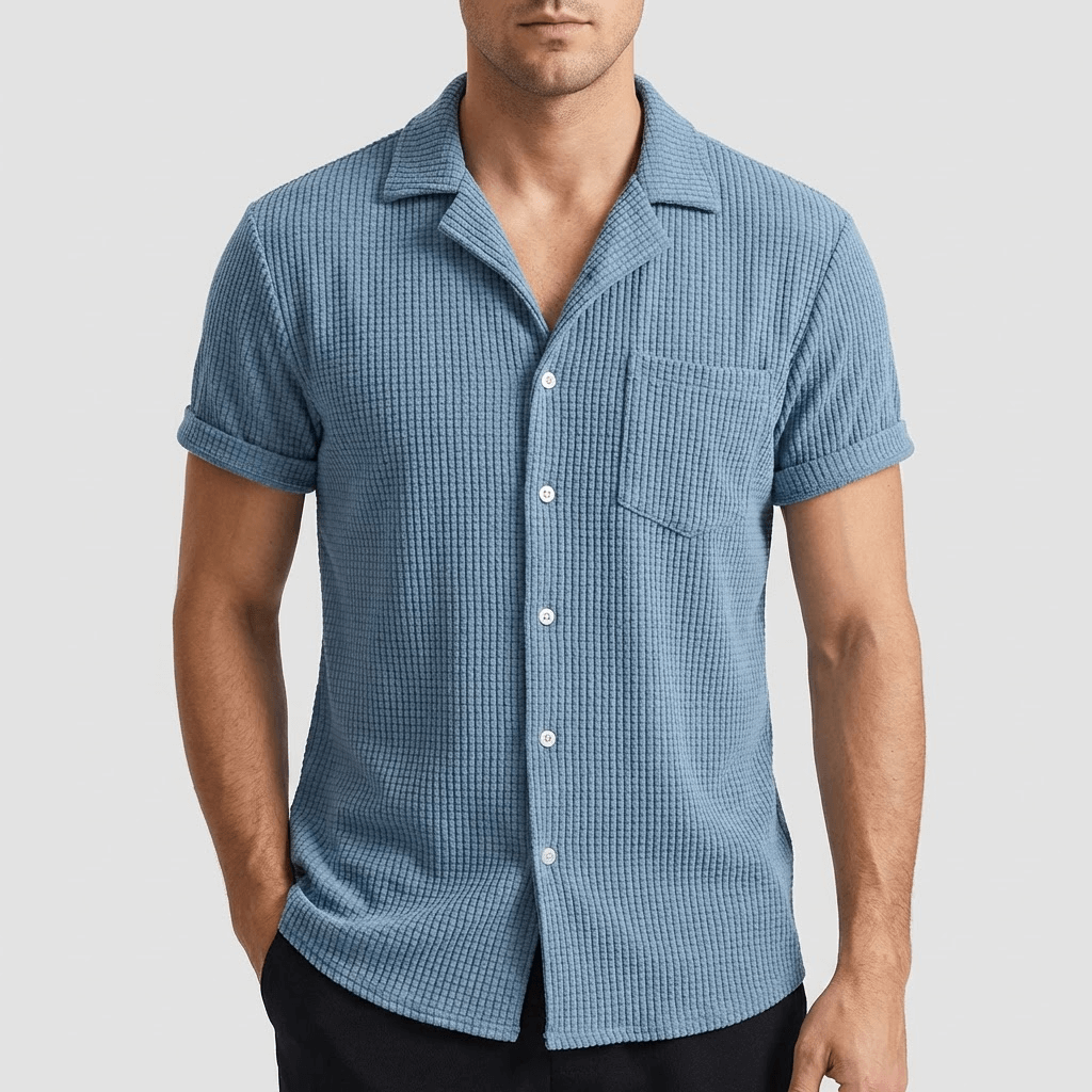 Soviska | Miękka sztruksowa koszula w klasycznym kroju