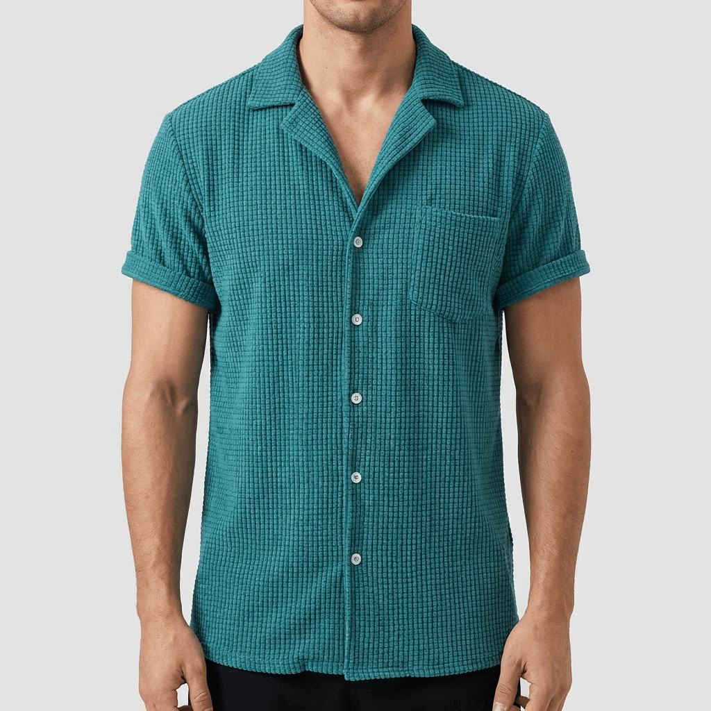 Soviska | Miękka sztruksowa koszula w klasycznym kroju