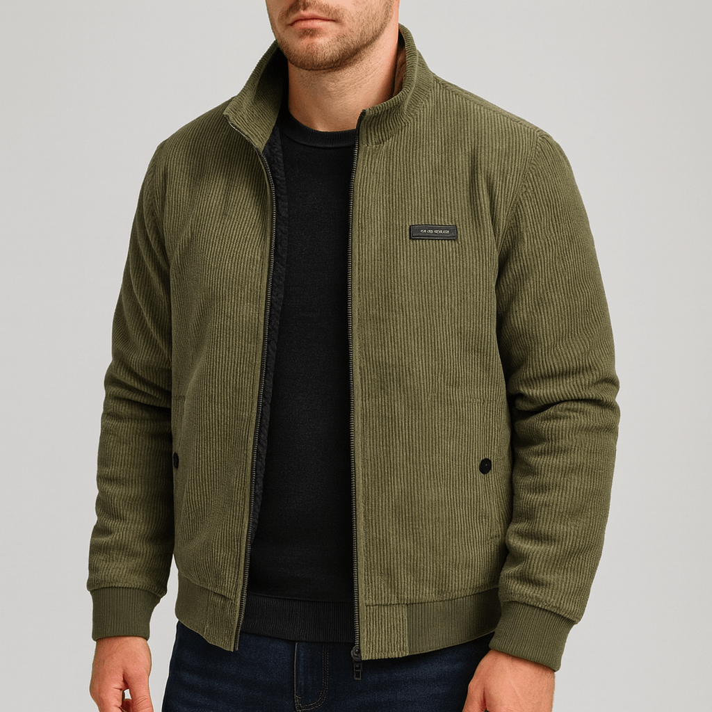 Soviska | Miękka sztruksowa kurtka retro