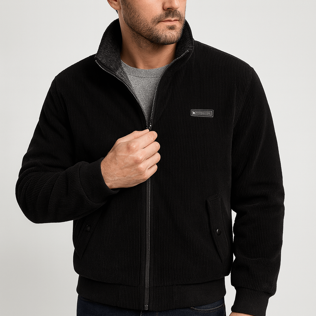 Soviska | Miękka sztruksowa kurtka retro