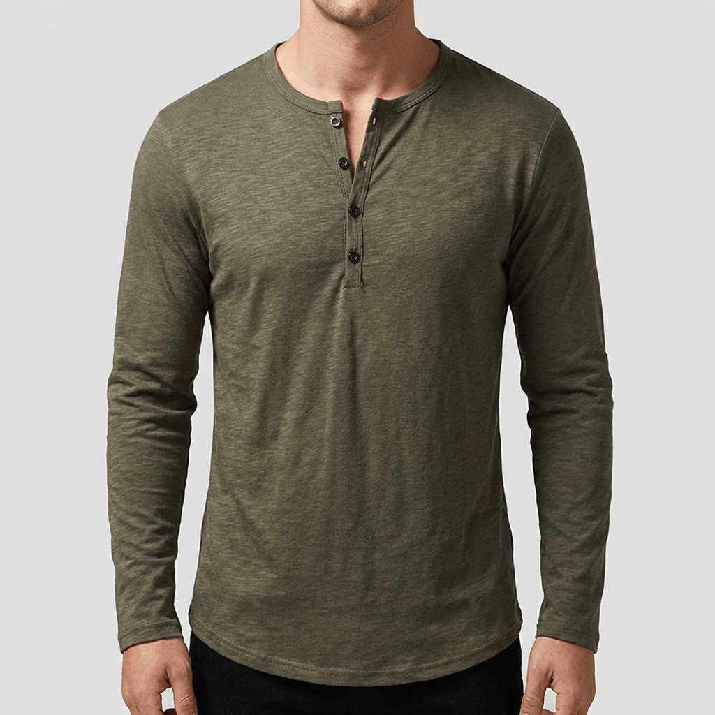 Soviska | Miękki Henley z dopasowanym krojem