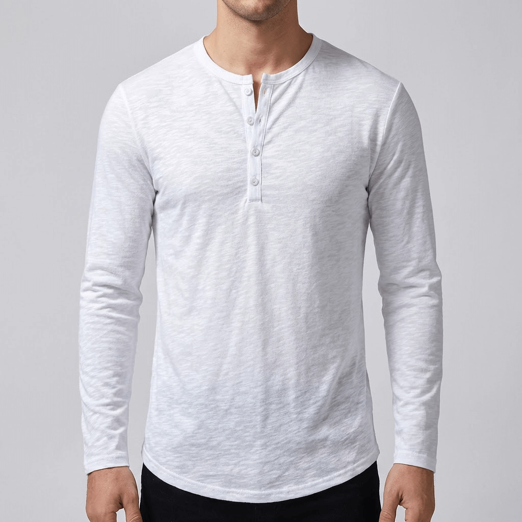 Soviska | Miękki Henley z dopasowanym krojem