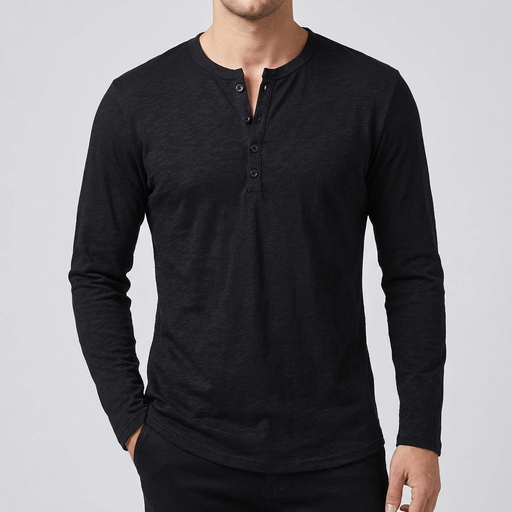 Soviska | Miękki Henley z dopasowanym krojem