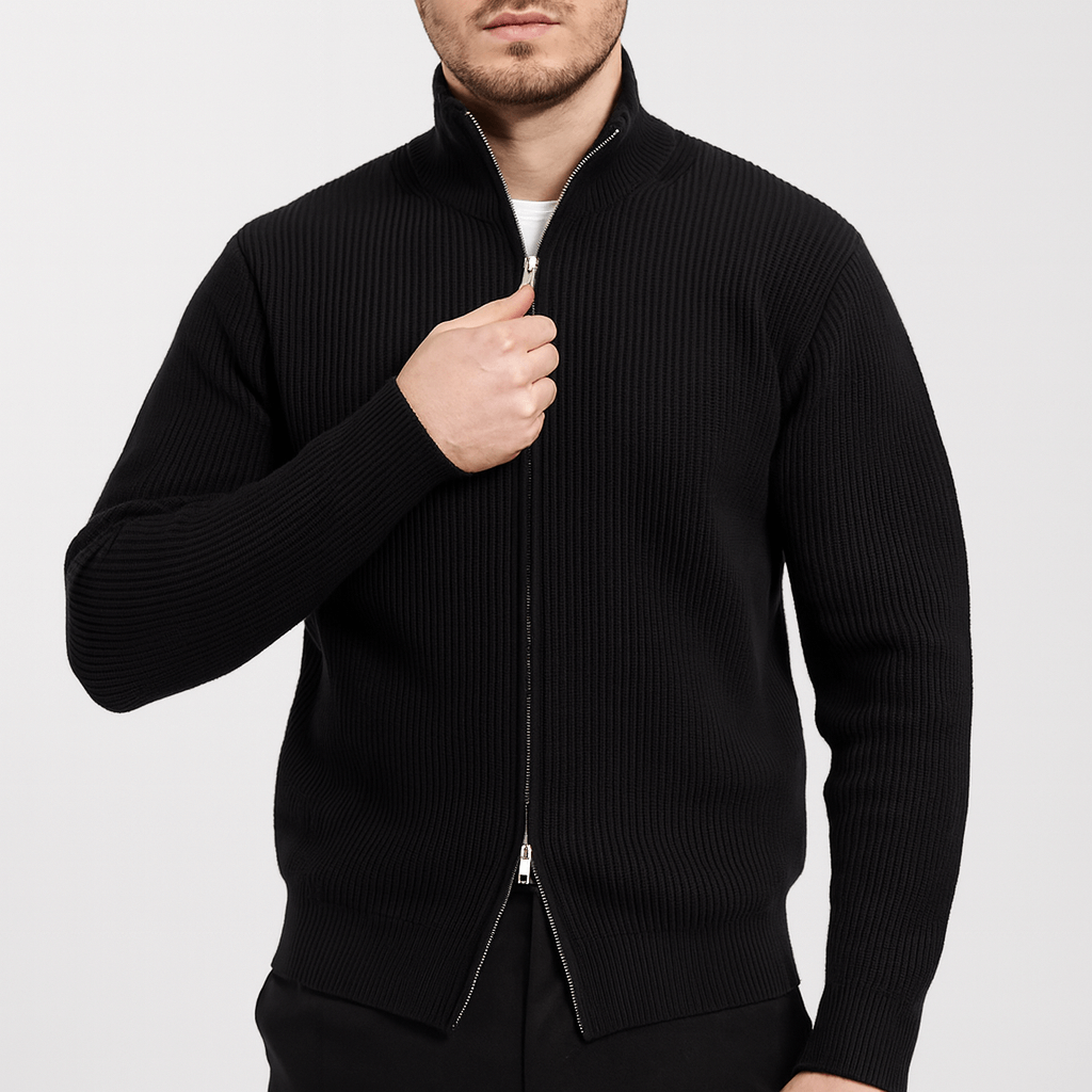 Soviska | Miękki dzianinowy kardigan z wysoką szyją