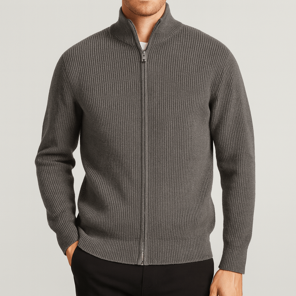 Soviska | Miękki dzianinowy kardigan z wysoką szyją