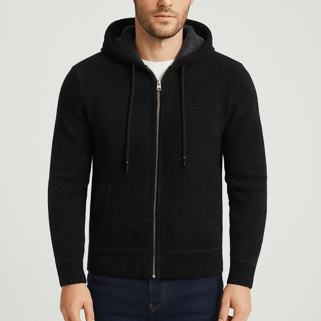 Soviska | Miękki polarowy kardigan z unikalnym wzorem