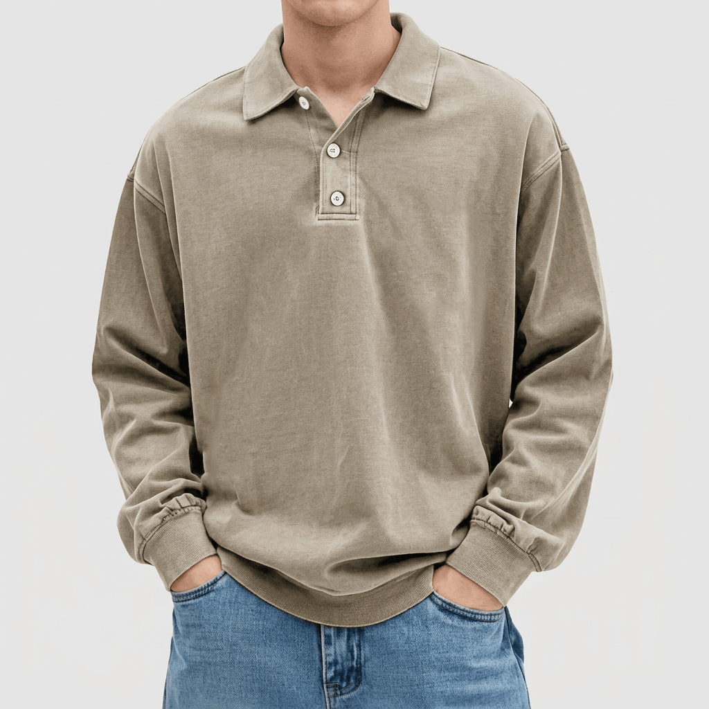 Soviska | Miękki sweter polo z eleganckim kołnierzem