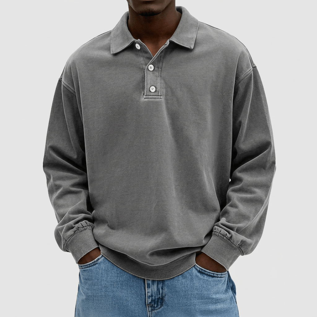 Soviska | Miękki sweter polo z eleganckim kołnierzem