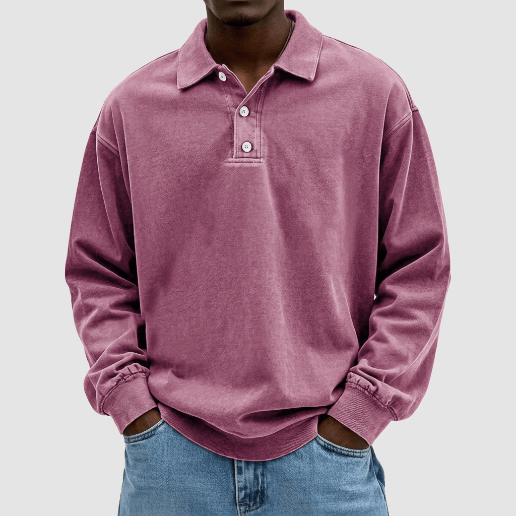 Soviska | Miękki sweter polo z eleganckim kołnierzem