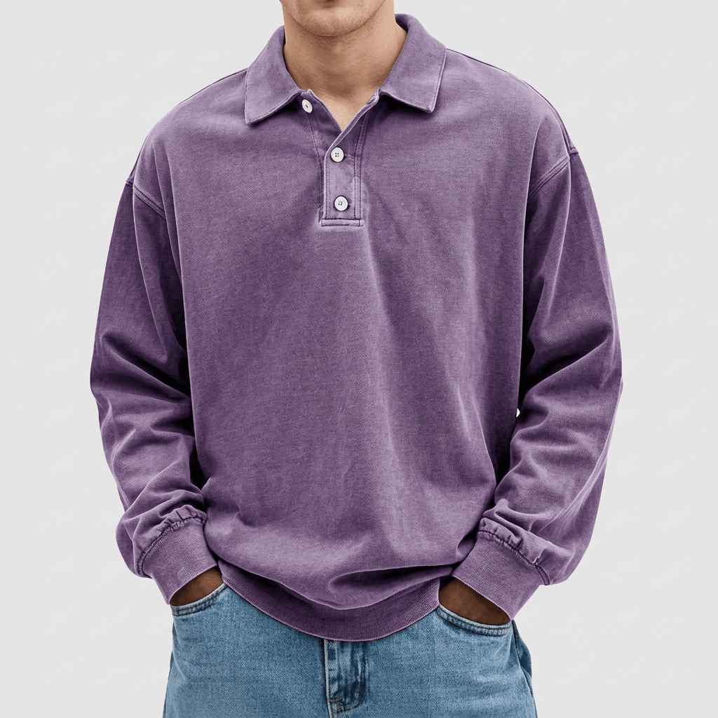 Soviska | Miękki sweter polo z eleganckim kołnierzem