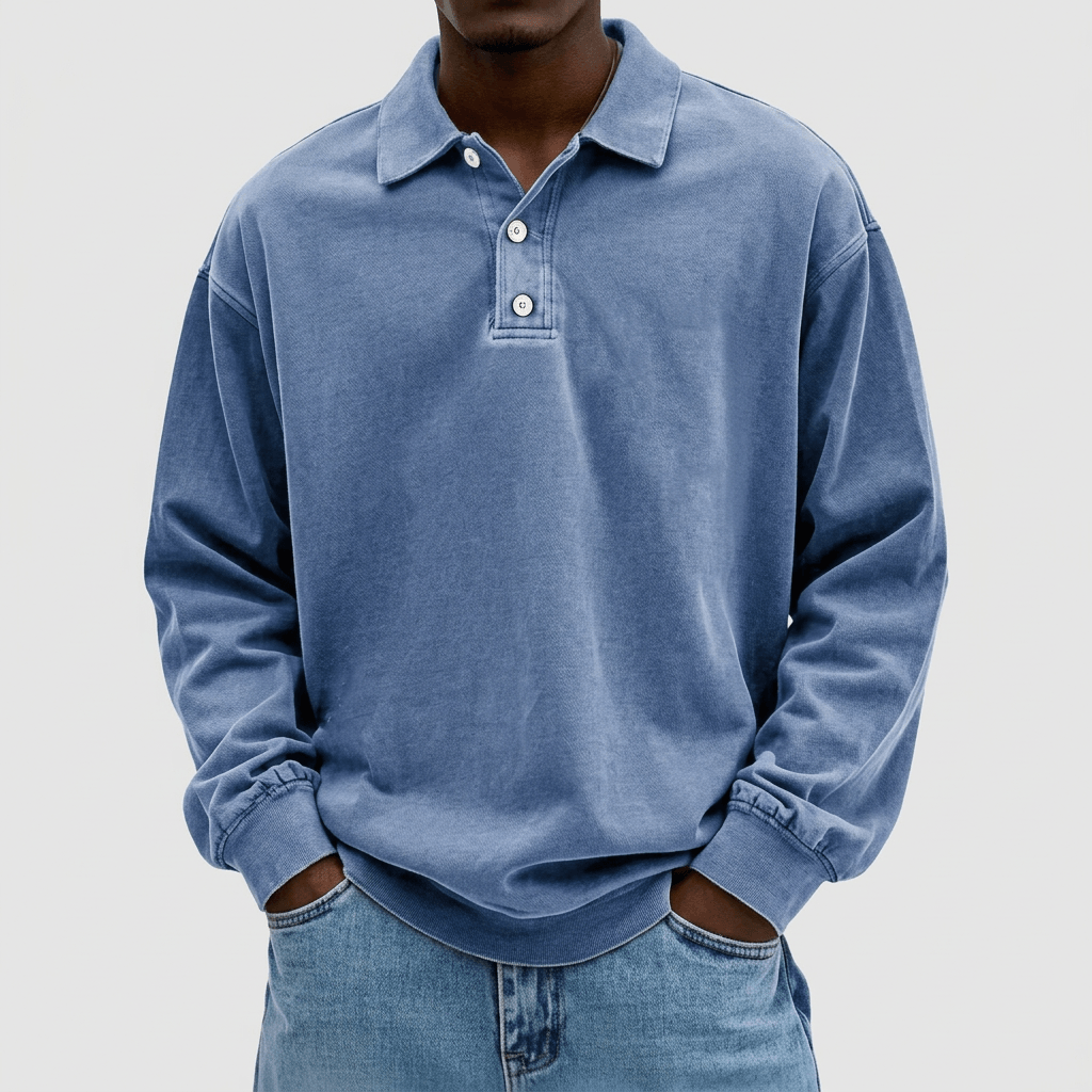 Soviska | Miękki sweter polo z eleganckim kołnierzem