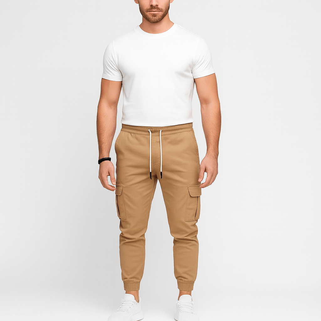 Soviska | Miękkie joggery cargo z elastycznym pasem