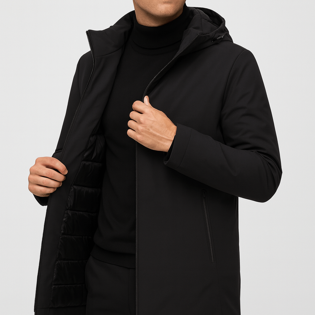 Soviska | Minimalistyczna kurtka zimowa z kapturem