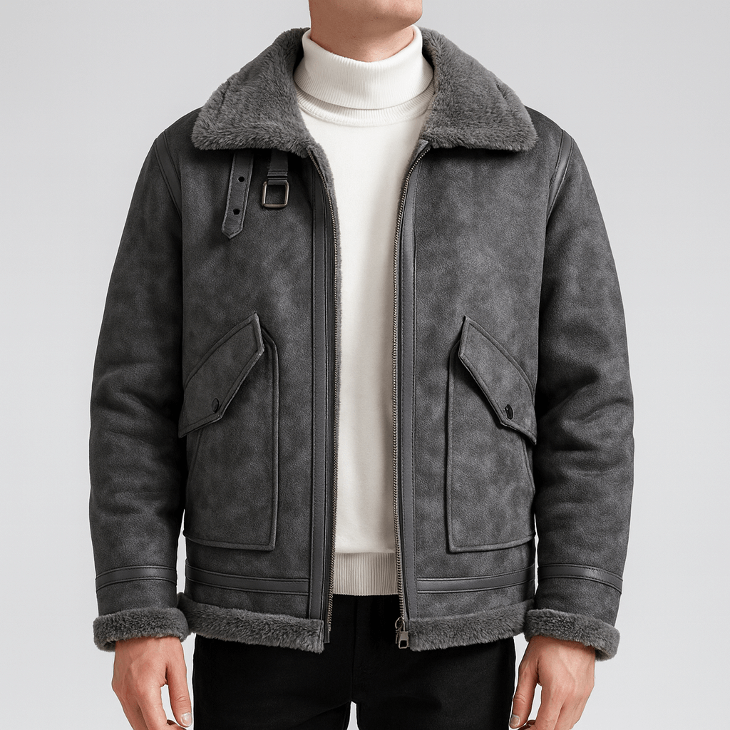 Soviska | Ocieplana kurtka zimowa z kożuchem