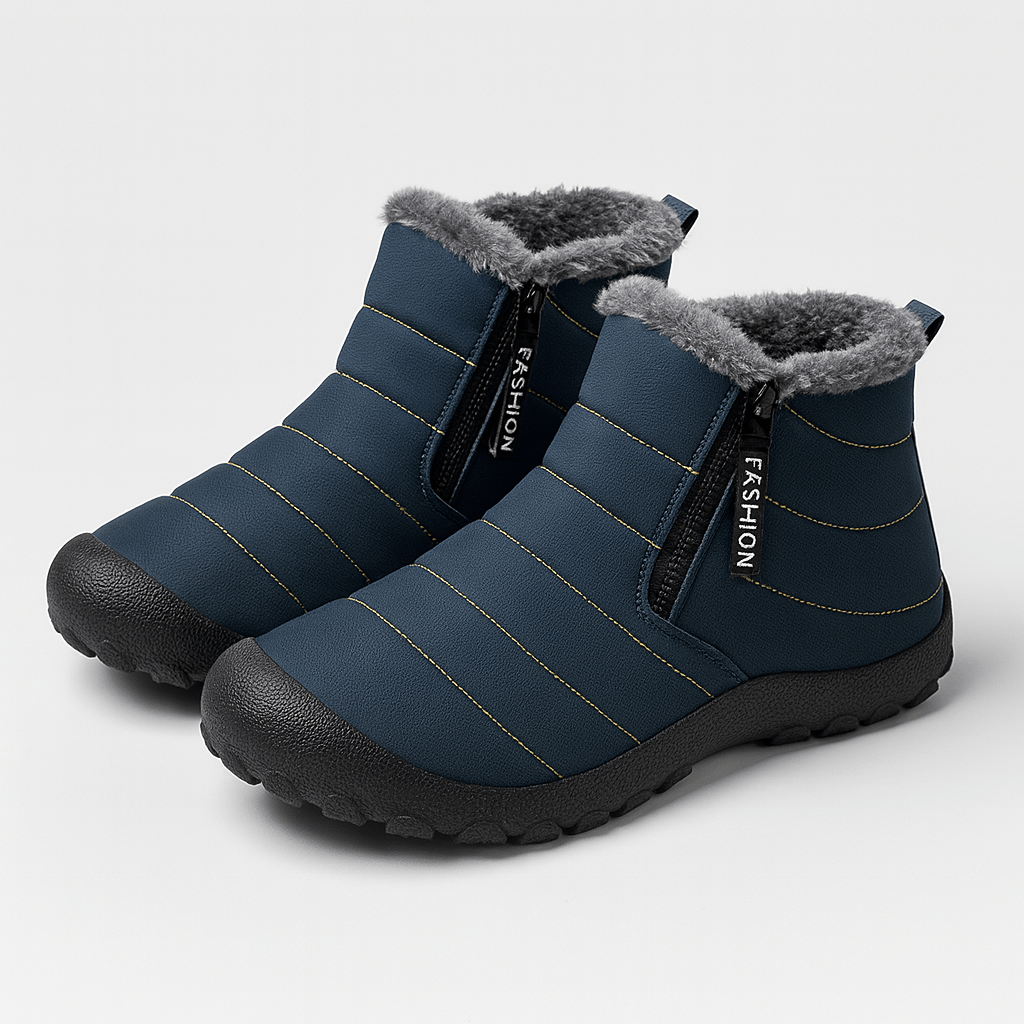 Soviska | Ocieplane buty zimowe męskie z zamkiem