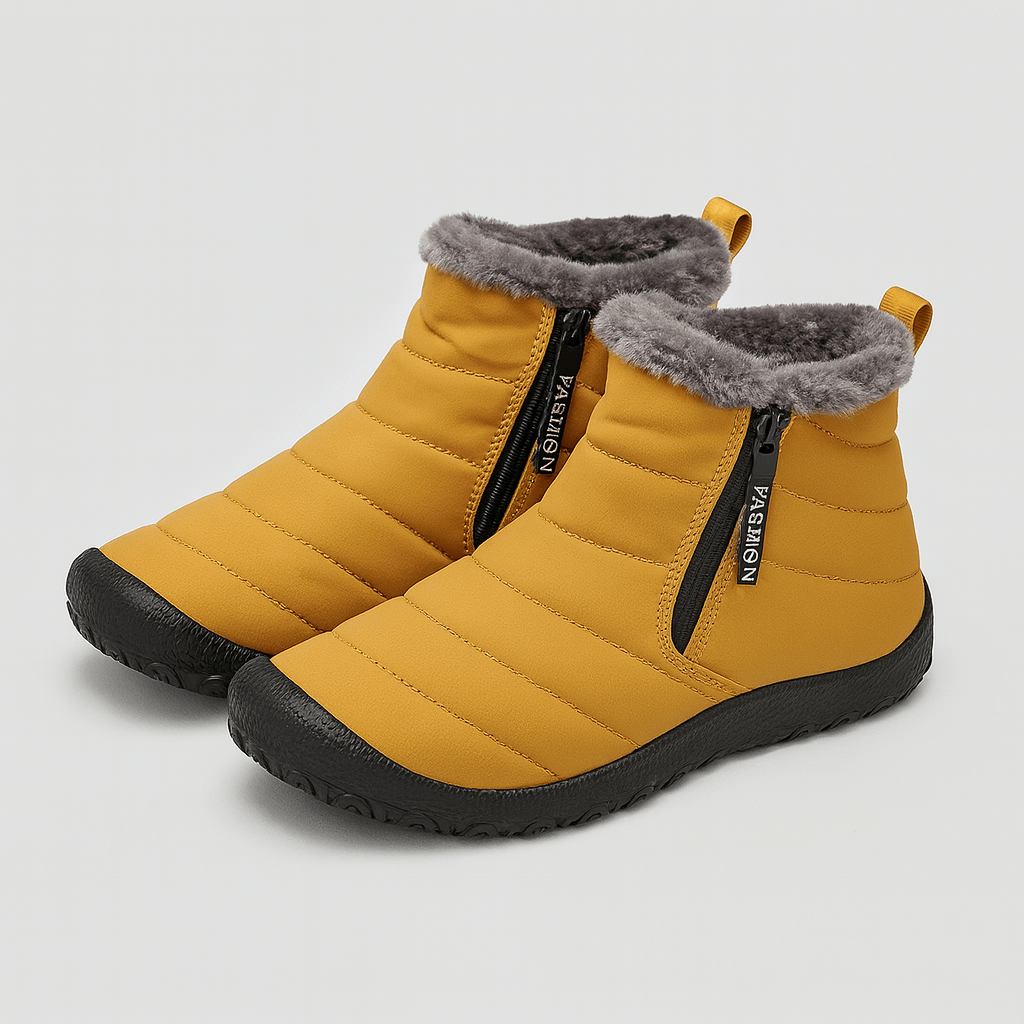 Soviska | Ocieplane buty zimowe męskie z zamkiem